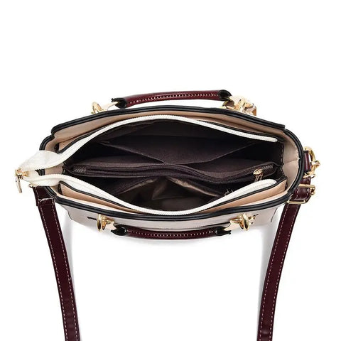 Korean Style Beige Shoulder Crossbody Bag