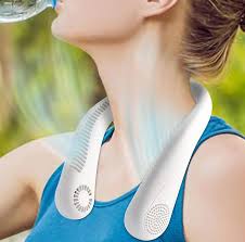 Portable Neck Fan - Rechargeable Bladeless USB Cooler | Load Shedding ka Hal.