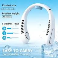 Portable Neck Fan - Rechargeable Bladeless USB Cooler | Load Shedding ka Hal.